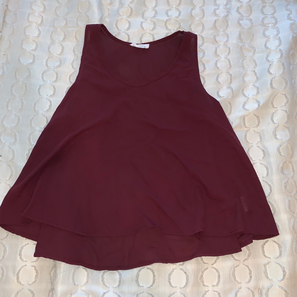 Sheer Scoop Neck Top